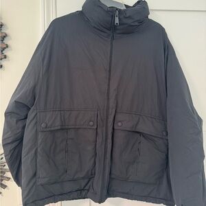 We The Free Charcoal Puffer Jacket